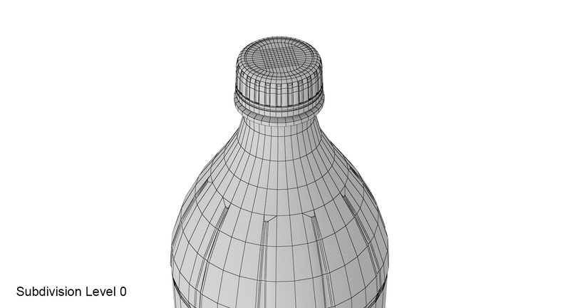 Plastic bottle 3D model - Features Image 14