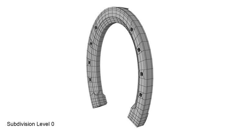 Horseshoe with PBR textures 3D model - Features Image 13