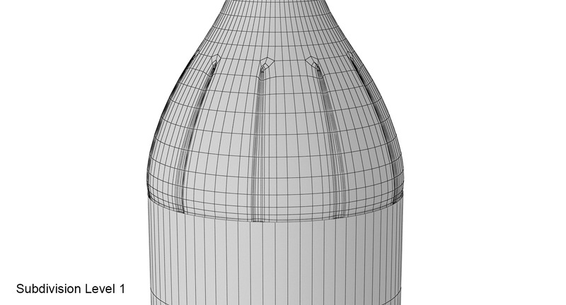 Plastic bottle 3D model - Features Image 23