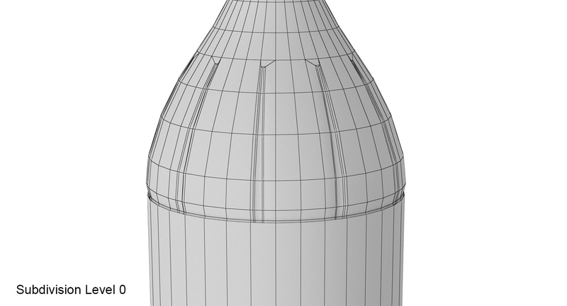 Plastic bottle 3D model - Features Image 16