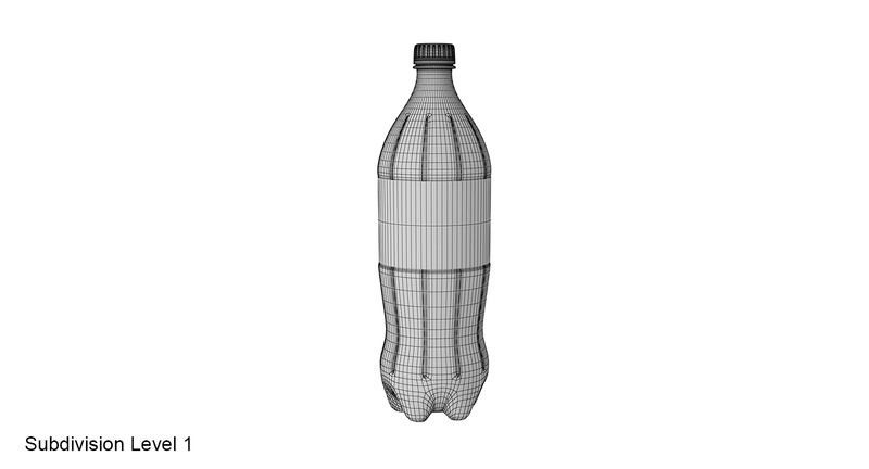 Plastic bottle 3D model - Features Image 20