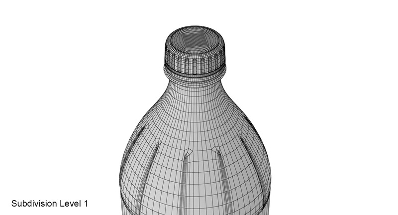 Plastic bottle 3D model - Features Image 21