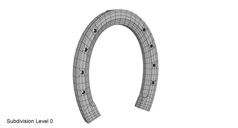 Horseshoe with PBR textures 3D model - Features Image 12