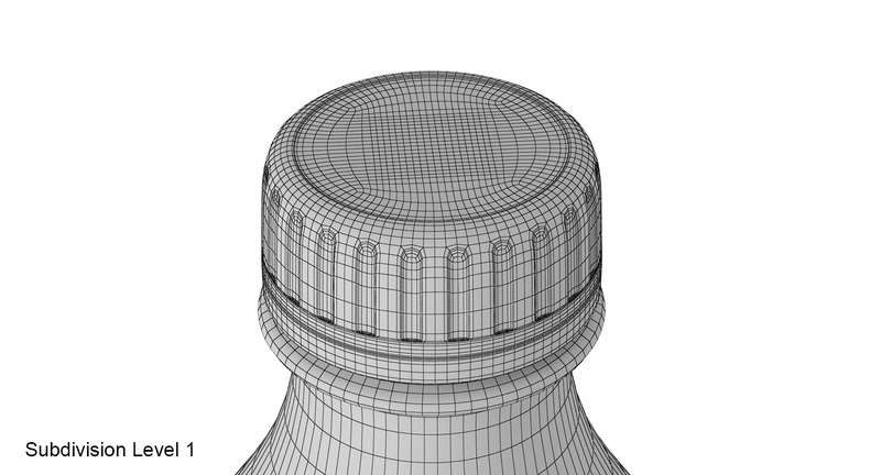 Plastic bottle 3D model - Features Image 22