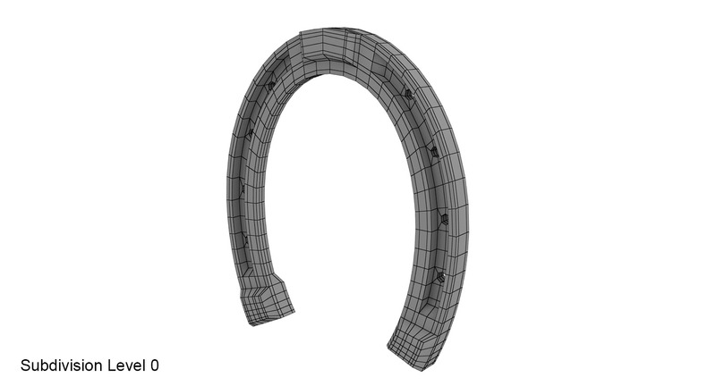 Horseshoe with PBR textures 3D model - Features Image 11