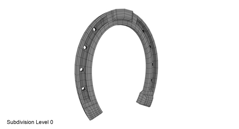 Horseshoe with PBR textures 3D model - Features Image 10