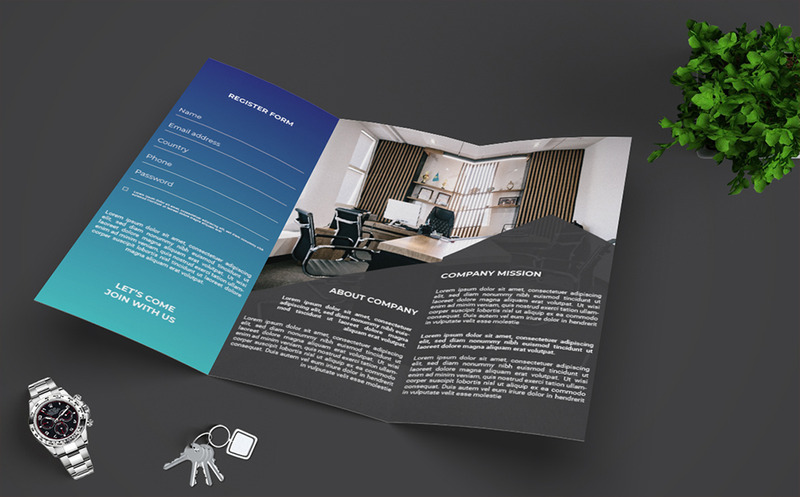 Modern üzlet - Trifold brosúra - Features Image 2