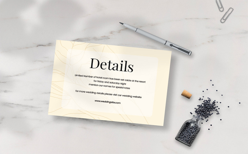 Conjunto de Casamento Borislav - Convite - Features Image 3
