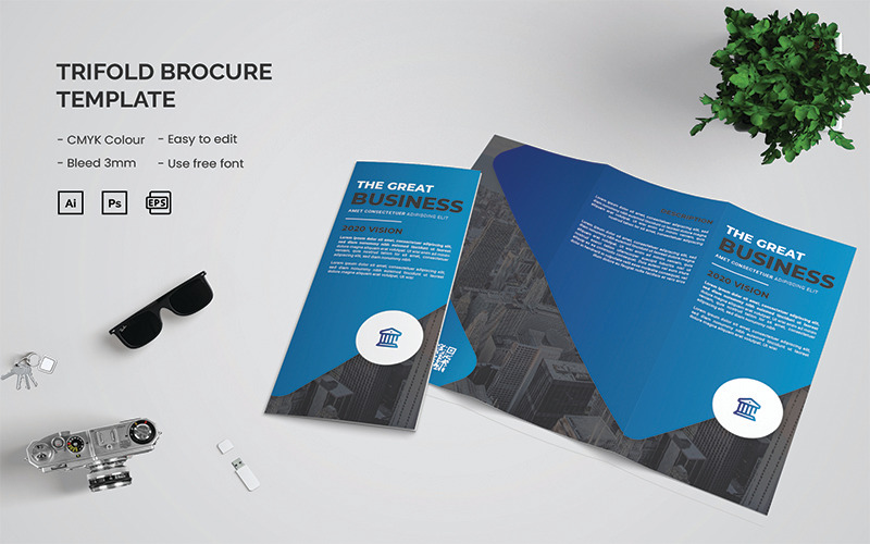 Большой бизнес - буклет Trifold - Features Image 1