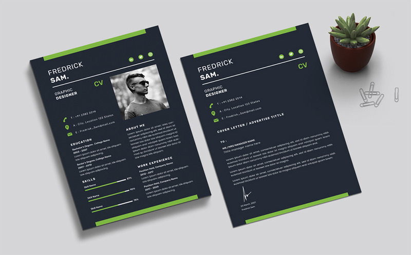 Fredrick Sam - CV Printable Resume Templates - Features Image 4