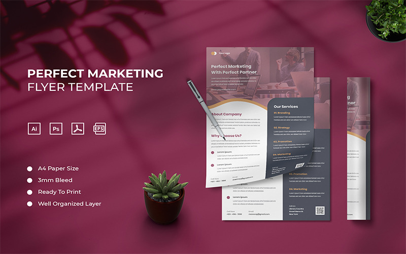 Perfect Marketing - Flyer Template - Features Image 1