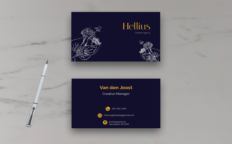 Hellius - névjegykártya sablon - Features Image 3