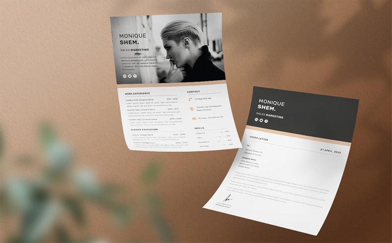 Monique Shem - CV Resume Template - Features Image 3