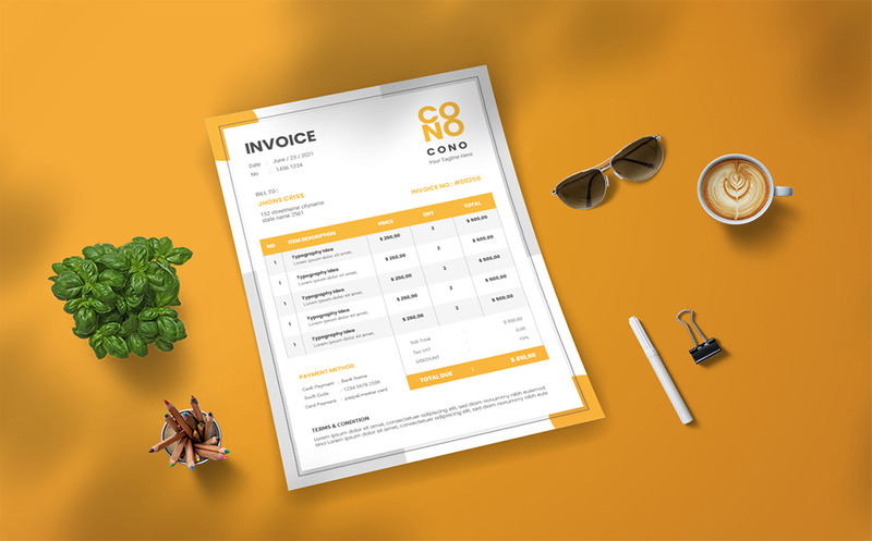 Cono --- Invoice Template - Features Image 2