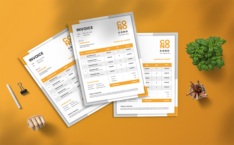 Cono --- Invoice Template - Features Image 3