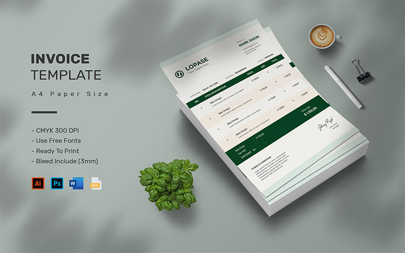 Lopase - Invoice Template - Features Image 1
