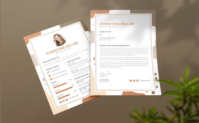 Christine Miller - CV Resume Template - Features Image 2