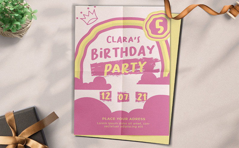 Születésnapi Party Clara - Meghívó sablon - Features Image 3
