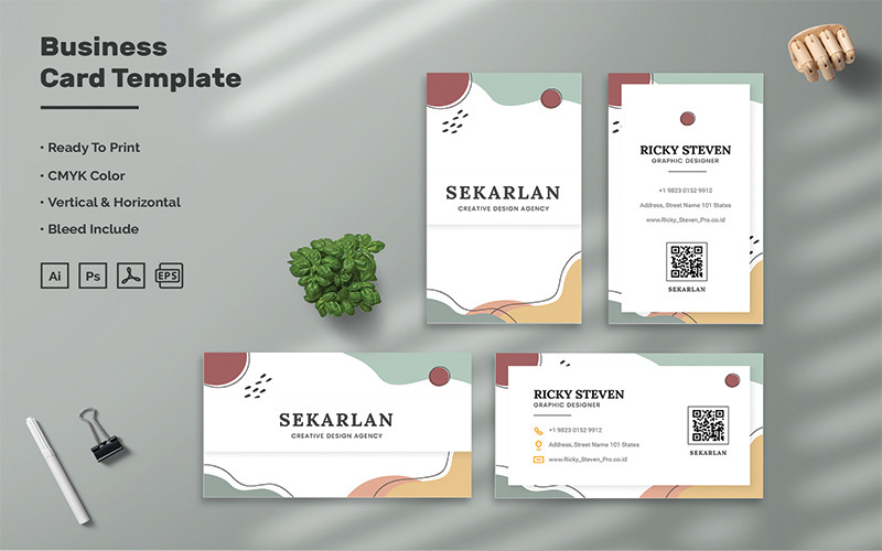 Sekarlan - Névjegykártya sablon - Features Image 1