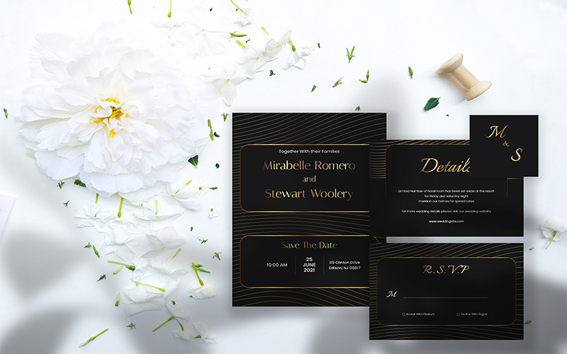 Mrabelle Robero Wedding Set - Invitation - Features Image 1