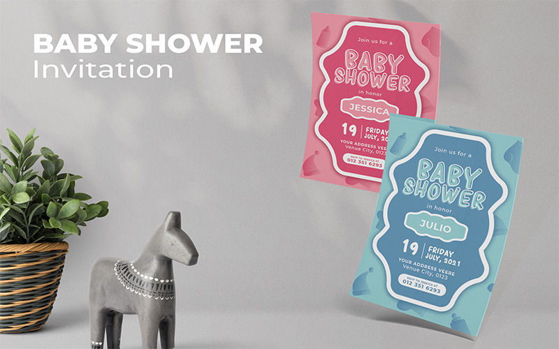 Baby Shower Julio - Шаблон приглашения - Features Image 1