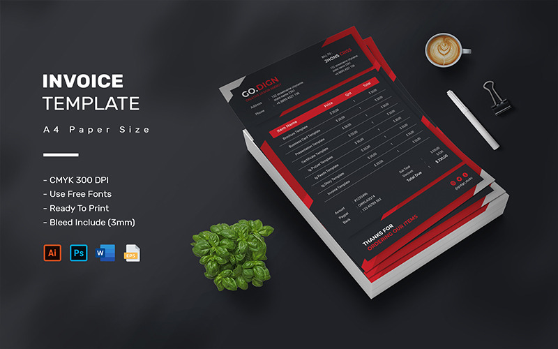 Godign - šablona faktury - Features Image 1