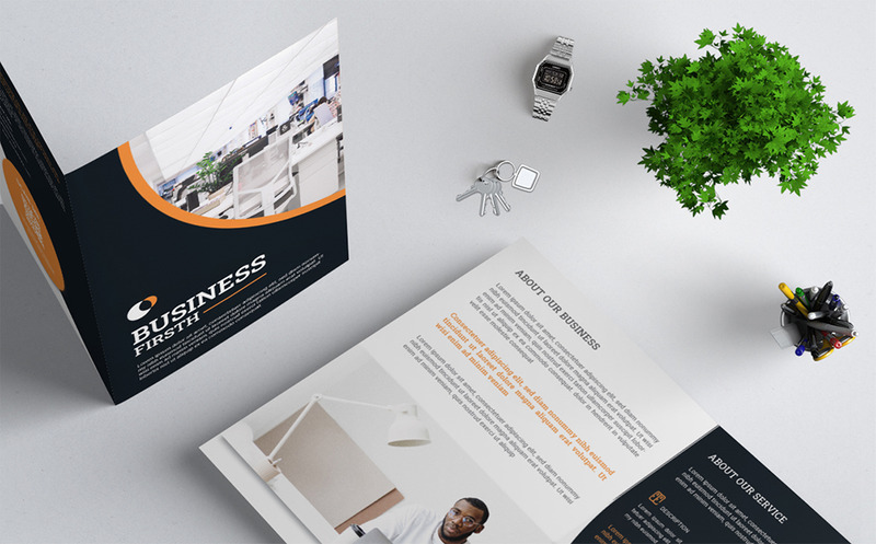 Business Firsth - Bifold Brochure Template - Features Image 2