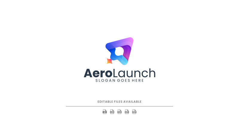 Gradient Modern Aero Launch Logo Design - Features Image 1