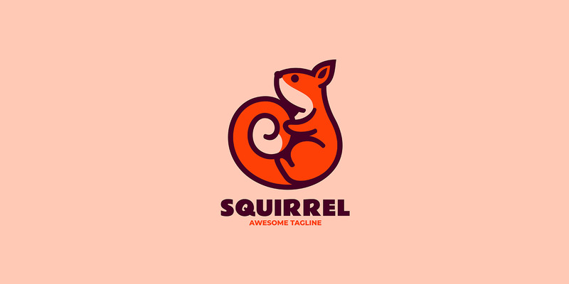 Proste logo maskotki wiewiórki 3 - Obraz funkcji 1
