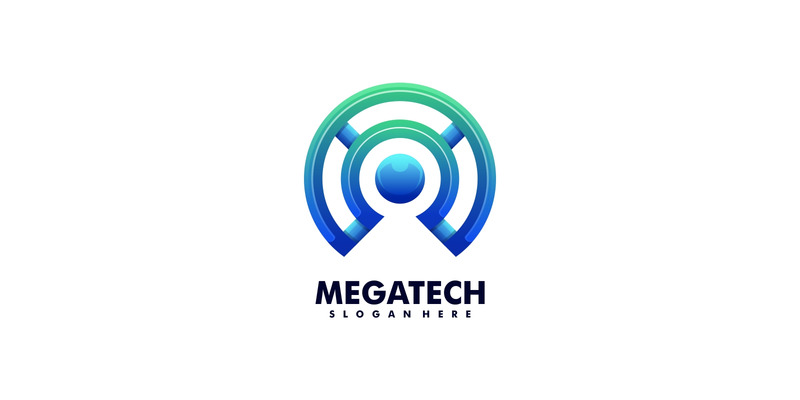 Mega Tech Gradient Logotypstil - Features Image 1