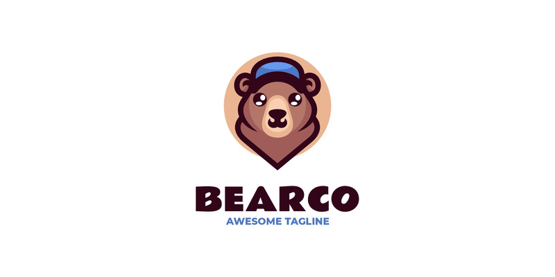 Bear Mascot Logo Design Template - Features Image 1