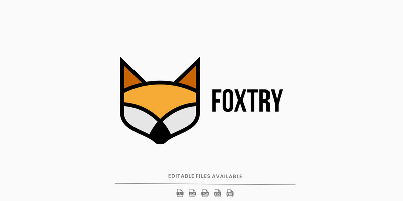 Vector Fox eenvoudig mascotte-logo - Features Image 1