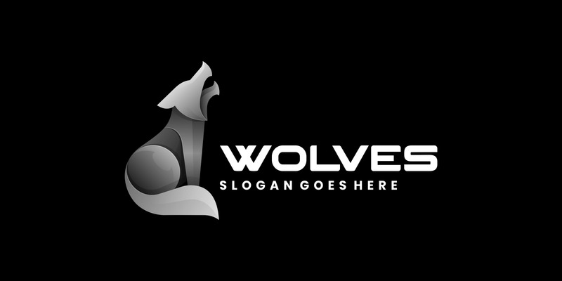 Vector Wolf Gradient Logo Style - Features Image 1