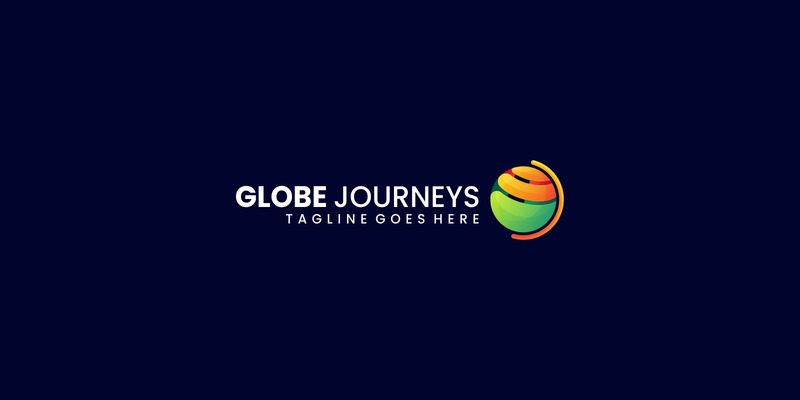 Logo gradientu Globe Journey - Obraz funkcji 1