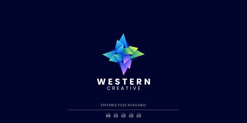 Abstract Compass Gradient Logo - Features Image 1