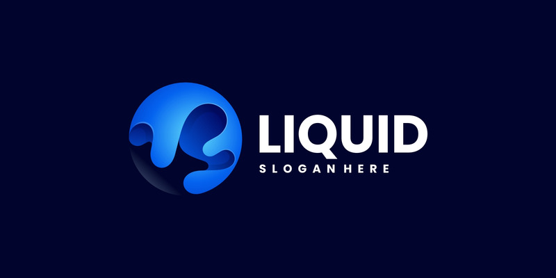 Design de logotipo de gradiente líquido - Features Image 1