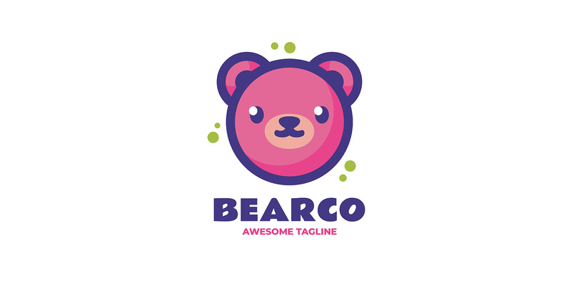 Draag eenvoudig mascottelogo-ontwerp 1 - Functieafbeelding 1