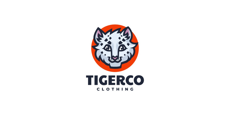 Logo de mascotte simple tête de tigre - Caractéristiques de l’image 1