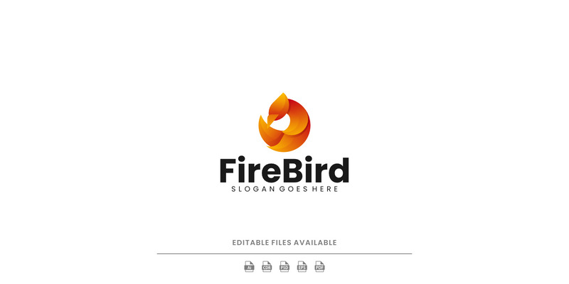 Gradient Modern Fire Bird Logo Design - Features Image 1