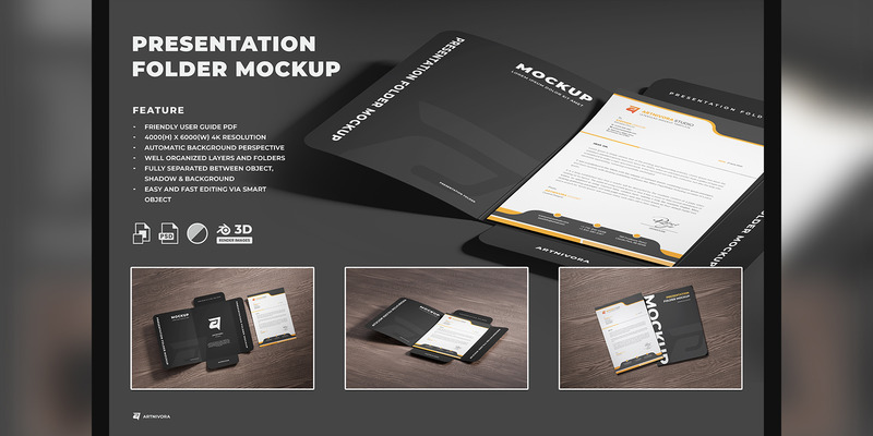 Presentation Folder Mockup - Features Image 1