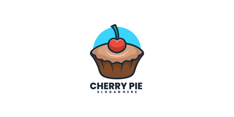 Cherry Pie Simple Mascot Logo - Features Image 1