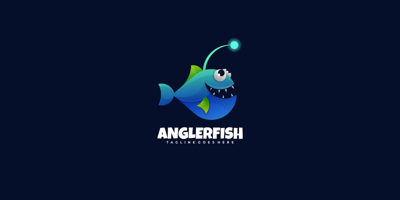 Angler Fish Gradient Logo - Features Image 1