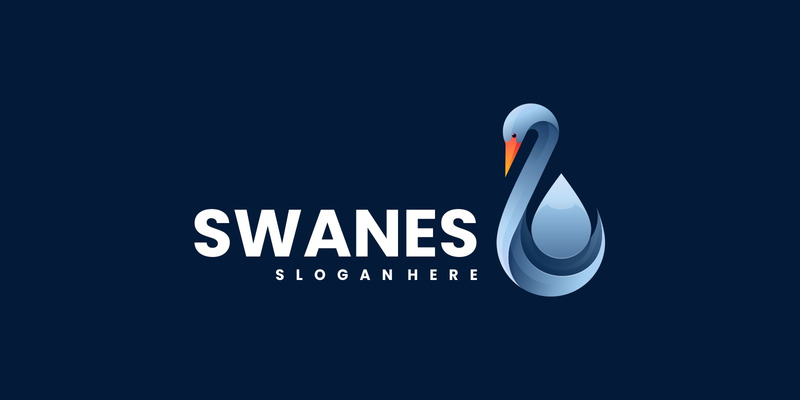 Vector Swan Color Gradient Logotyp - Features Image 1