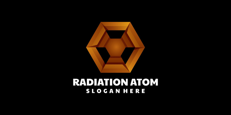 Логотип градиента атомного излучения - Features Image 1