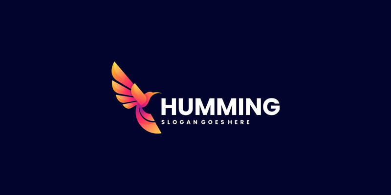 Gradient Modern Humming Bird Logo Design - Features Image 1