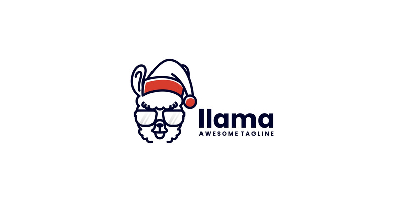 Llama Mascot Cartoon Logo - Features Image 1