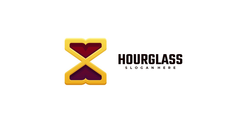 Logotipo em gradiente de arte em linha ampulheta - Features Image 1