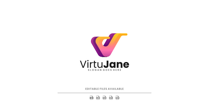 Gradient Modern Letter V Logo Design - Features Image 1