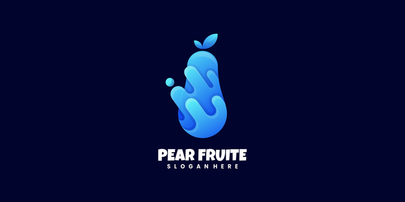 Birnen-Frucht-Steigungs-Logo-Design - Eigenschaften Bild 1