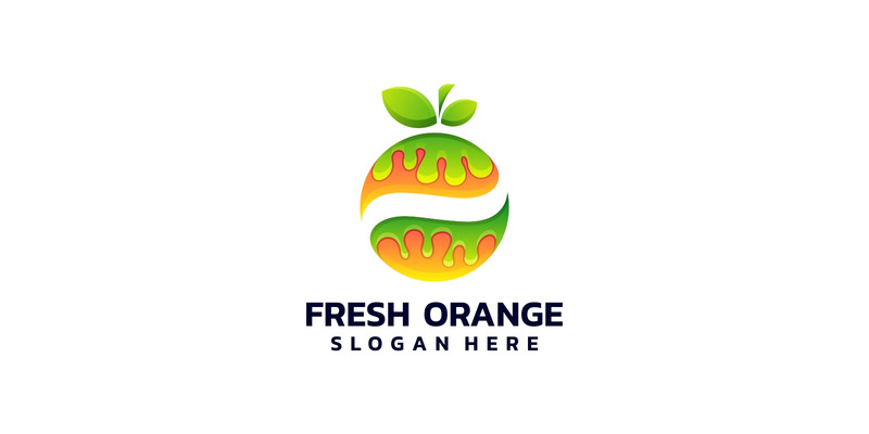 Création de logo dégradé orange frais - Caractéristiques de l’image 1